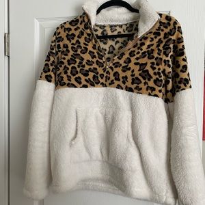 Sherpa Cheetah Pullover